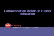 Compensation Trends in Higher Education