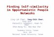 Finding Self-similarity in Opportunistic People Networks