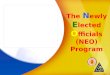 The  N ewly  E lected  O fficials (NEO)  Program