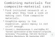 Combining materials for composite-material cars