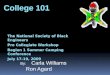 The National Society of Black Engineers Pre Collegiate Workshop Region 1 Summer Camping Conference
