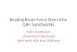Beating Brute Force Search for QBF  Satisfiability