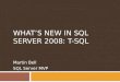 What’s New in SQL Server 2008: T-SQL