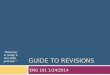 Guide  to revisions
