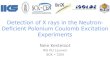 Detection  of X  rays  in the  Neutron-Deficient  Polonium Coulomb  Excitation Experiments
