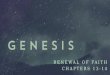 Renewal of faith Chapters 13-14