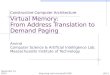 Constructive Computer Architecture Virtual Memory:  From Address Translation to Demand Paging