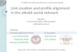 Link creation and profile alignment in the  aNobii  social network