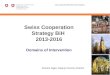 Swiss Cooperation Strategy BiH  2013-2016