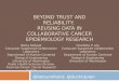 Beyond Trust and Reliability:  Reusing Data in Collaborative Cancer Epidemiology Research