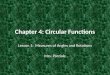 Chapter 4: Circular Functions