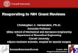 Responding to  NIH Grant  Reviews