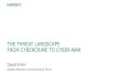 The  threat  Landscape From cybercrime to cyber-war