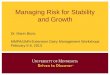 Managing Risk for Stability and Growth