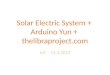 Solar Electric System +  Arduino  Yun +  thelibraproject