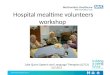 Hospital mealtime volunteers workshop