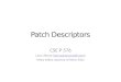 Patch Descriptors