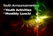 Youth  Announcements