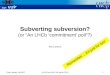 Subverting subversion? (or “An  LHCb  ‘commitment’ poll”?)