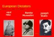 European Dictators
