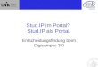 Stud.IP im Portal?  Stud.IP als Portal