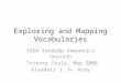 Exploring and Mapping Vocabularies