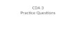 CDA 3 Practice Questions
