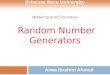 Modeling and Simulation  Random Number Generators