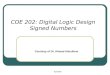 COE 202: Digital Logic Design Signed Numbers