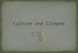 Culture and Climate
