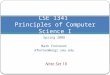CSE 1341  Principles of Computer Science I