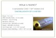 What is NANO?