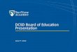DCSD Board of Education Presentation