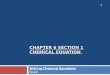 Chapter 6 section 1  Chemical equation