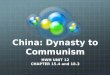 China: Dynasty to Communism
