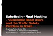 SaferBraIn  - Final Meeting  – Vulnerable Road Users and the Traffic Safety Problem in Brazil