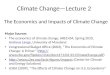 The Economics and Impacts of Climate Change