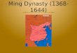 Ming Dynasty (1368-1644)
