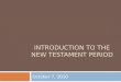 Introduction to the New Testament Period