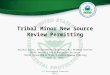Tribal Minor New Source Review Permitting