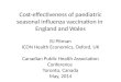 Cost-effectiveness of paediatric seasonal influenza vaccination in  England and Wales