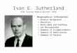 Ivan E. Sutherland ACM Turing Award Winner 1988