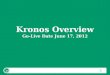 Kronos Overview Go-Live Date June 17, 2012