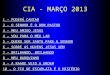 CIA - MARÇO 2013