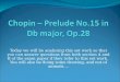 Chopin – Prelude No.15 in Db major, Op.28