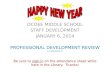 OCOEE MIDDLE SCHOOL STAFF DEVELOPMENT JANUARY 6, 2014 PROFESSIONAL DEVELOPMENT REVIEW