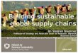 Building sustainable  global supply chains Dr. Stephen Brammer