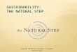 Sustainability :  The  Natural Step