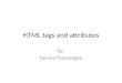 HTML tags and attributes