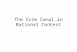 The Erie Canal in National Context